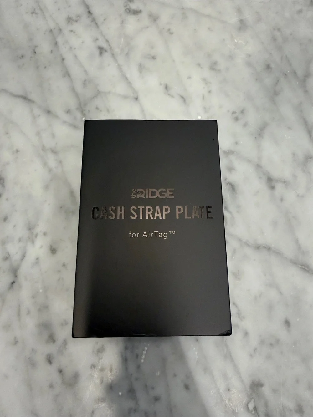 The Ridge Black Cash Strap Plate for AirTag - Money Clip Accessory